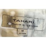 Tahari Women Blazer Jacket 1-Button Seersucker Long Sleeve Striped Blue White 18 Photo 6