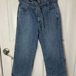 J.Crew NWT Denim High Waist Paperbag Jeans Women size 27P Medium Wash wide leg Photo 3