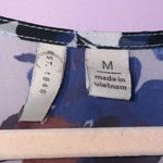 Dress Barn Duster XL Sheer Floral Robe Ruffle Tiered Longline Tie Front Photo 2