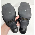 Abound  Sandals Womens Size 6 Black Square Toe Woven Stiletto Heels‎ Photo 7