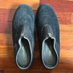 Teva  Black Suede Mules Clogs Zipper Size 9 Fall Y2K Comfort 6447 Fall Loungewear Photo 1