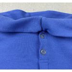 Talbots Tunic Blue Portrait Neckline Back Button Up Long Sleeves Top Sz L Photo 4
