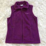 Columbia Benton Springs full zip Women’s sweater Vest in Plum Purple size Small Photo 1