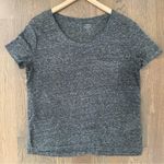Old Navy Linen Blend Short Sleeve Boyfriend Pocket Tee Heather Grey Small Photo 4