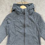 Lululemon Women’s Scuba Hoodie IV (Terry) Full Zip in Heathered Snow Slub Coal 6 Photo 4