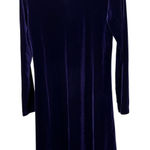Velvet Social Circles Petite Velvet Dress Womens 6P Purple Long Sleeve Cocktail Photo 0