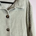 Bryn Walker  sage green corduroy ribbed cropped jacket Photo 1