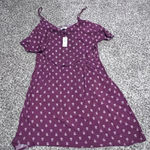 Old Navy  Women's Dress‎ L Maroon And White Photo 0