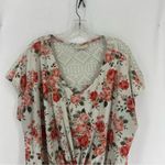 Bobbie & Brooks Bobbie Brooks Floral Lace Short Sleeve Blouse Womens 3X Photo 1
