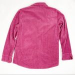 Pink Corduroy Button Down Shacket Size M Photo 2
