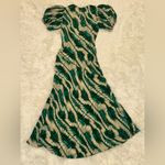 Ulla Johnson NEW  Ines Puff Sleeve Silk Maxi green Dress sz 2 Photo 8