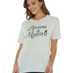 Project Social T Linguini & Martinis Graphic Tee in Vintage White Large/XL NWT Photo 0