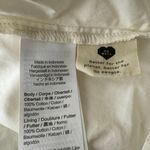 Madewell  Petite‎ Poplin Puff-Sleeve Tiered White Babydoll Mini Dress Size 4 Photo 8