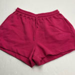 Ganni  Pink Software Mini Shorts‎ Womens Size Medium Athleisure Athletic *FLAWED Photo 0