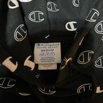Champion Black and White Logo Hoodie Sweatshirt Women’s Size Medium Photo 2