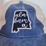 DK Caps Blue and Cream Alabama Baseball Cap One Size Alabama Trucker Hat Photo 1
