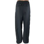 Oak + Fort Womens Black High Waist Wide Leg Windbreaker Palazzo Trousers Pants 2 Photo 2