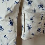 Wild Fable Women’s White and Blue Floral Cropped Blouse Size XXS NWT Photo 3