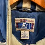 The Vintage Shop Vintage 90s Starter Dallas Cowboys Adult Blue Puffer Pullover Coat Jacket Large Photo 6