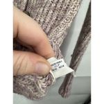 American Eagle Sweater Women Medium Purple Cream Knit Double Breasted Wool Yak Photo 5