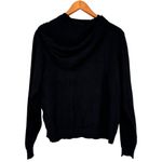 VERO MODA  Black Long Sleeve Hooded Knit Top size Small NWT Drawstring Sweater Photo 6