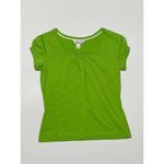 Lilly Pulitzer  Scoop Neck Puff Sleeve Tee T-Shirt Bright Green‎ XS Extra Small Photo 7