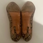 Coach  Chelsey Natural Snake-Embossed Leather Round Toe Pumps High Heels Size 9 Photo 6