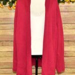 Eileen Fisher Textured Open Front Long Cardigan Sweater Size 2X Tencel Silk Photo 0