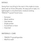 Garnet Hill  Swing Midi Dress with Mock Neck Photo 1