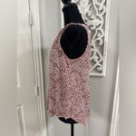 Lush Clothing Lush Sleeveless Top - Maroon and White Floral Photo 1