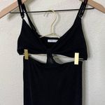 Peppermayo  Black Cutout Front Open Back Midi Dress Womens Size 2 Photo 5