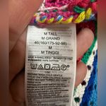 Gap Rainbow Crochet Knit Tank Top Retro 90s Y2K Festival Striped Boho M Tall Photo 8