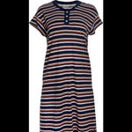 Madewell NEW  Striped Henley Tee Dress Photo 6