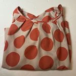 Moon Collection Women's M Cream Orange Polka Dot Blouse Retrocore Chiccore Photo 3