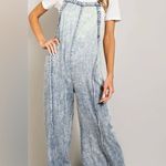 ee:some Mineral Washed Tie Dye Jumpsuit in Denim, Sz S Blue Photo 0