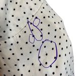 Reformation Quin in Pepper Polka Dot Mini A Line Smocked Dress Women’s Size 12 Photo 12