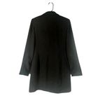 Apostrophe Black Collared Notched Lapel Long Button Jacket Blazer Women Sz 8 Photo 1