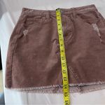 American Eagle Size 2 Stretch Corduroy Distressed Cutoff High Rise Mini Skirt Photo 11