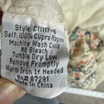 Johnny Was Embroidered Blouse Bohemian Tunic Western Top Cream Sz M Aztec Boxy Photo 3