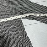 ZARA Woman Black White Scoop Neck Gingham Peplum Blouse Size Medium Photo 6