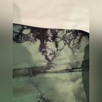 NUX Tie Dye Green Low Waist Scrunch Side Tie Yoga Pole Shorts S Photo 3