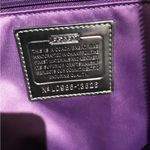 Coach Poppy Op Art Logo Glam Leather Silver Black Tote #L0985-13826 Photo 11