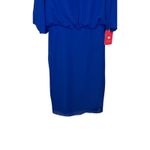 JJ's House  Womens Mini Dress Blouson Chiffon 3/4SleeveRoyal Blue Size 4‎ NWT Photo 2