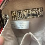 Talbots Bag Leather Black Crossbody Animal Print Photo 4