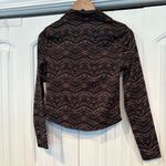 No Boundaries  Black Patterned Button Down Shirt Size Medium‎ Photo 1