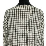 NEW Cut Loose Size Medium Top Blouse Crop Long Sleeve Checkered Plaid Boho Photo 5