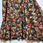 Y2K Floral Ruffle Midi Skirt Brown Plus Size 3X Long Boho Cottage Ren Fair Fairy Photo 4
