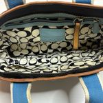 Coach  Hampton Black Nylon Leather Trim Tote Mini Bag Purse Photo 4