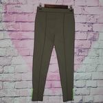 Hollister  BROWN KNIT LEGGINGS WITH NEON CONTRAST ZIPPER ANKLES MEDIUM Photo 1