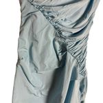 Paris Georgia Kaya Light Blue Ruched Sleeveless Maxi Dress Size S Photo 7